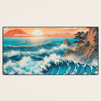 The Urge - A Contemporary Ukiyo-e Nature Landscape Desk Mat Gallery Image 3