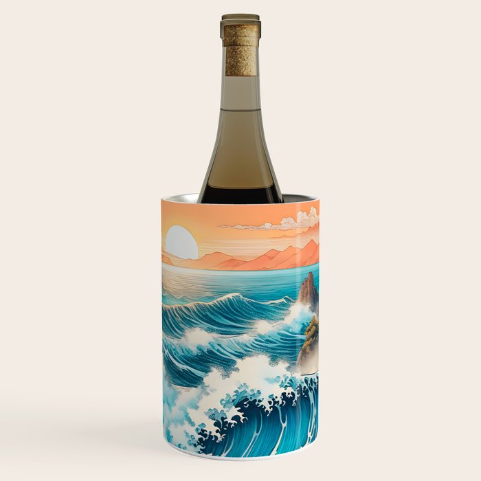 The Urge - A Contemporary Ukiyo-e Nature Landscape Wine Chiller Gallery Image 1