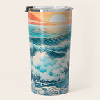 The Urge - A Contemporary Ukiyo-e Nature Landscape Travel Mug Gallery Image 3
