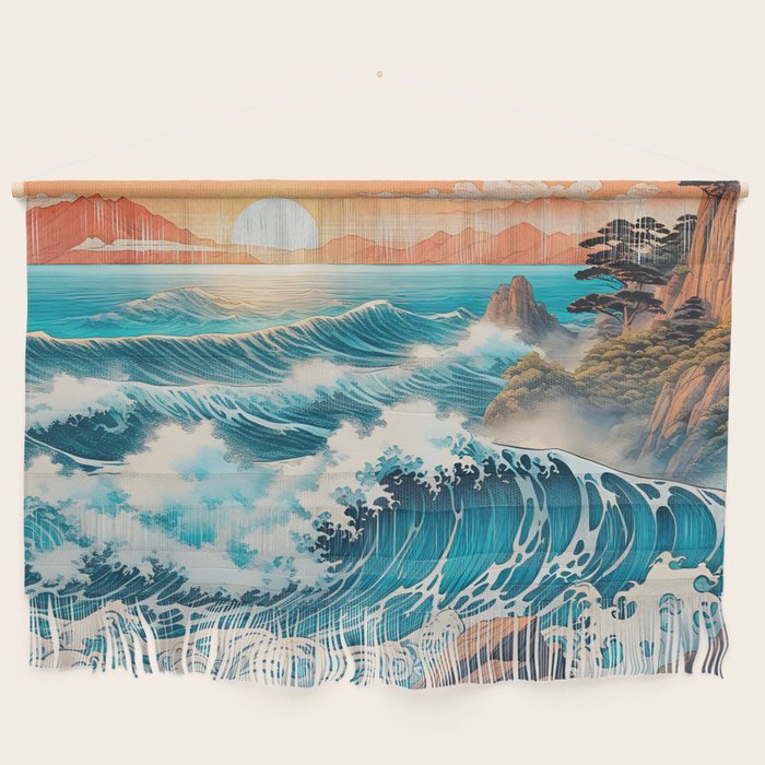 The Urge - A Contemporary Ukiyo-e Nature Landscape Wall Hanging Gallery Image 1