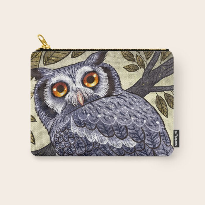 White Faced Owl Carry All Pouch Gallery Image 1