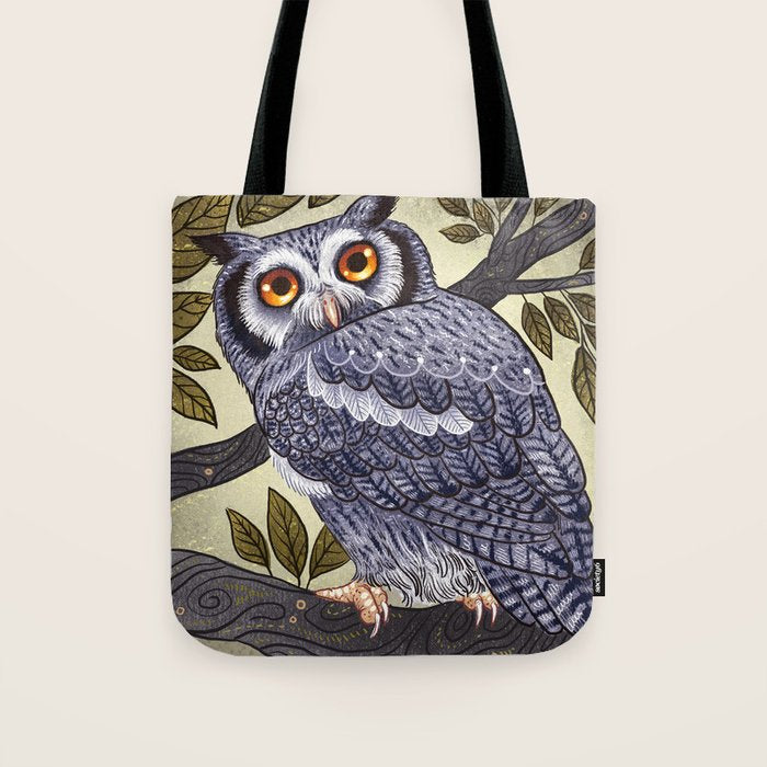 White Faced Owl Tote Bag Gallery Image 1