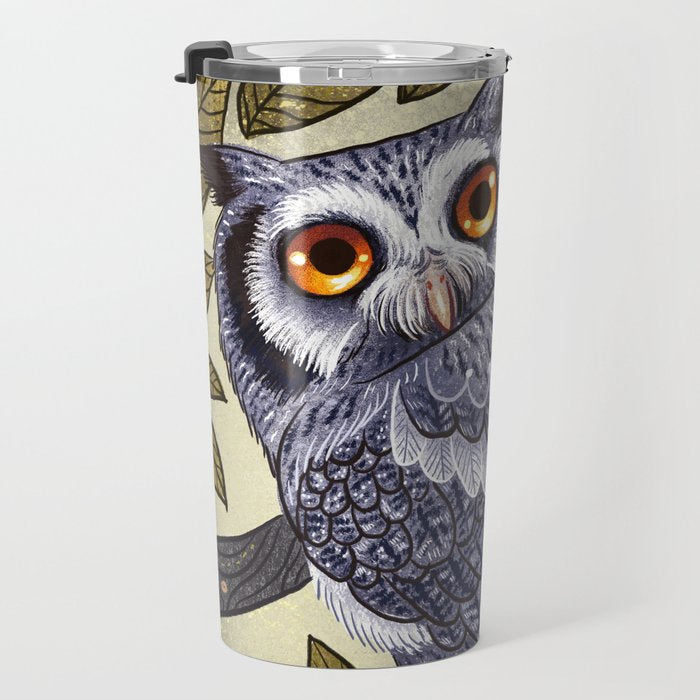White Faced Owl Travel Mug Gallery Image 3