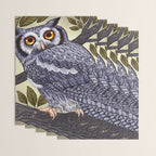 White Faced Owl Wrapping Paper Gallery Image 3