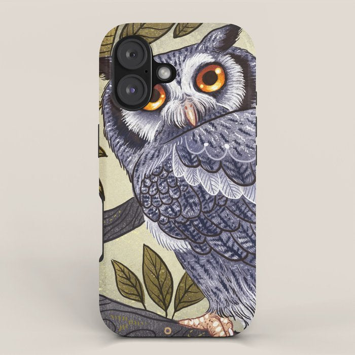 White Faced Owl iPhone Case Gallery Image 1