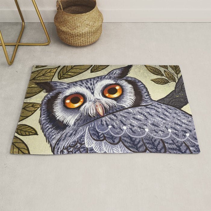 White Faced Owl Rug Gallery Image 1