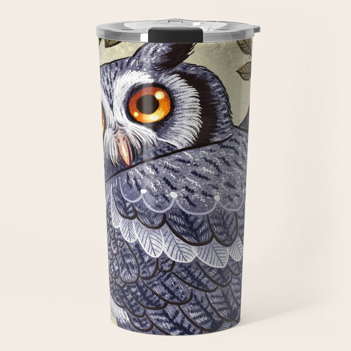 White Faced Owl Travel Mug Gallery Image 1