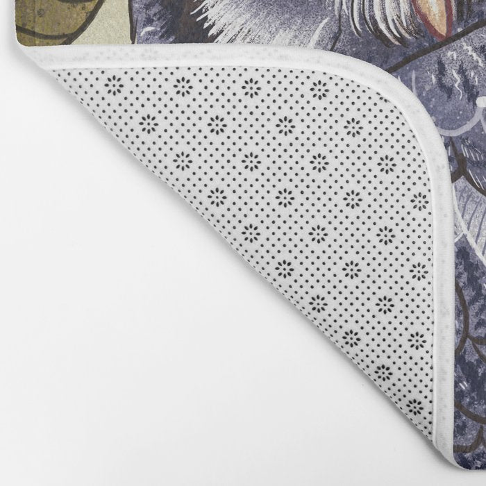 White Faced Owl Bath Mat Gallery Image 2