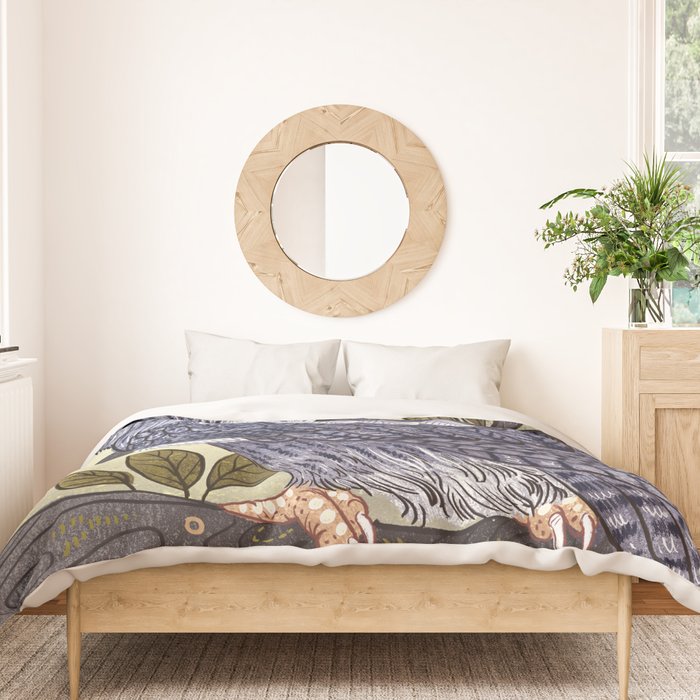 White Faced Owl Duvet Cover Gallery Image 3