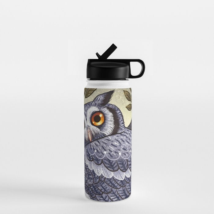 White Faced Owl Water Bottle Gallery Image 1