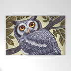 White Faced Owl Welcome Mat Gallery Image 1