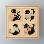 Christmas Sweater Cats Mini Art Print Gallery Image 1