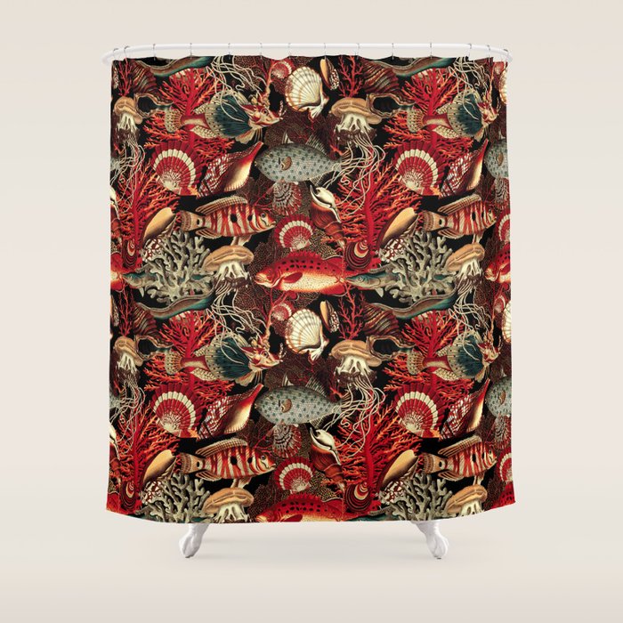 Fish and Corals Shower Curtain Gallery Image 1