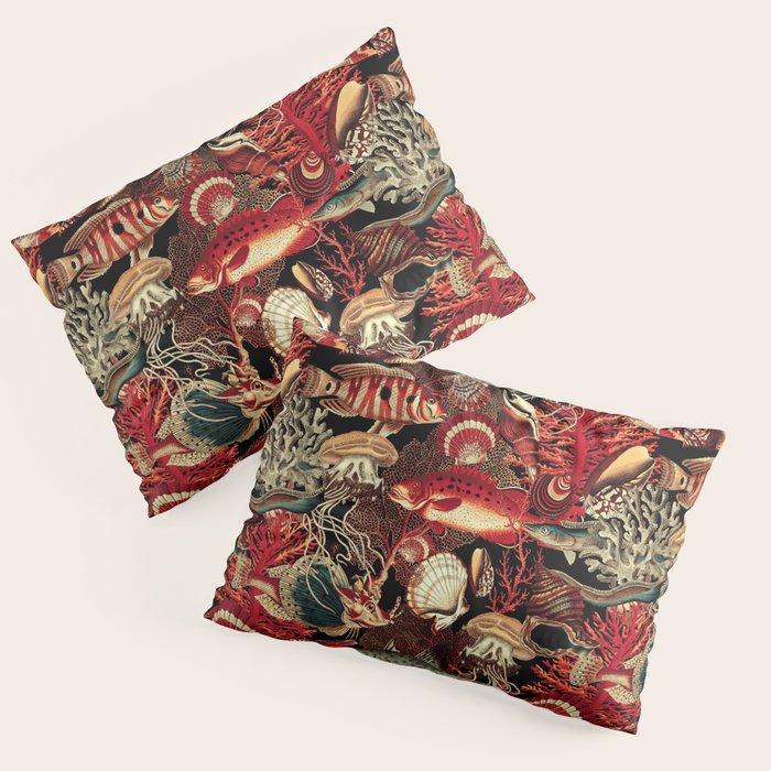 Fish and Corals Pillow Sham Gallery Image 1