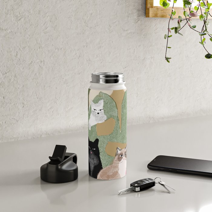 Cat Mom Water Bottle Gallery Image 4