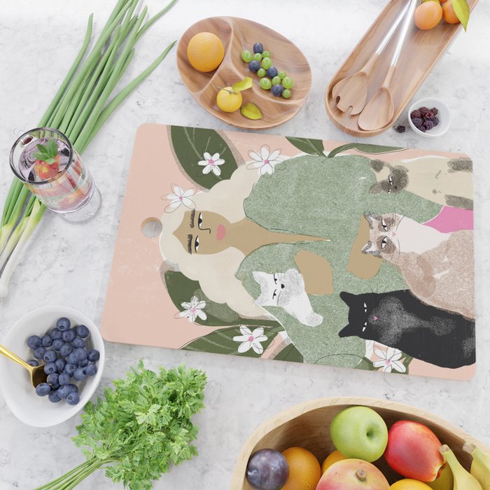 Cat Mom Cutting Board Gallery Image 2