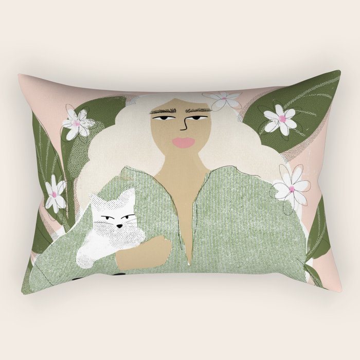 Cat Mom Rectangular Pillow Gallery Image 2