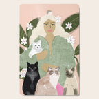 Cat Mom Cutting Board Gallery Image 1