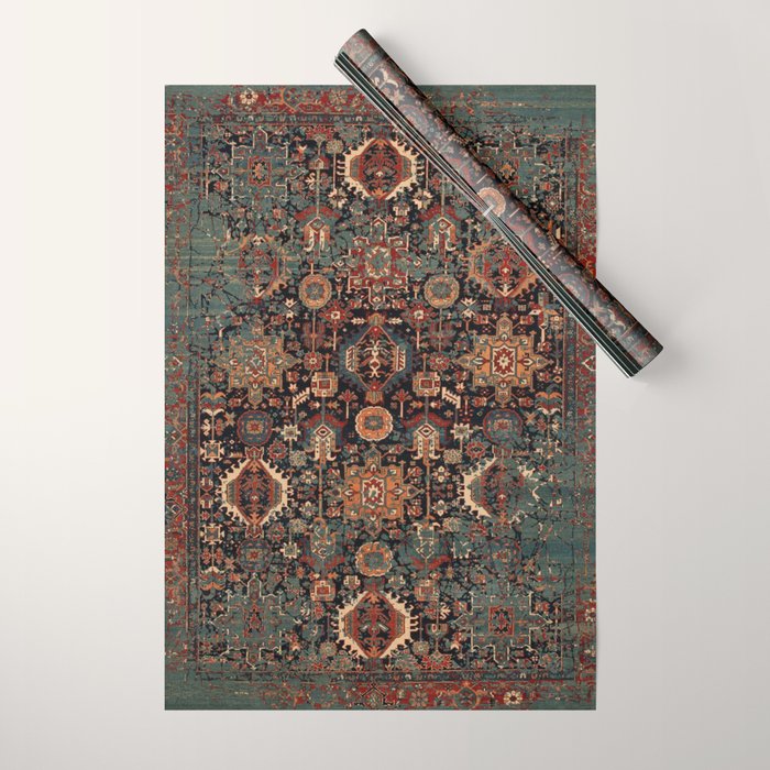 Vintage Traditional Moroccan Rug Wrapping Paper Gallery Image 1