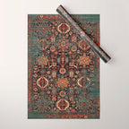 Vintage Traditional Moroccan Rug Wrapping Paper Gallery Image 1