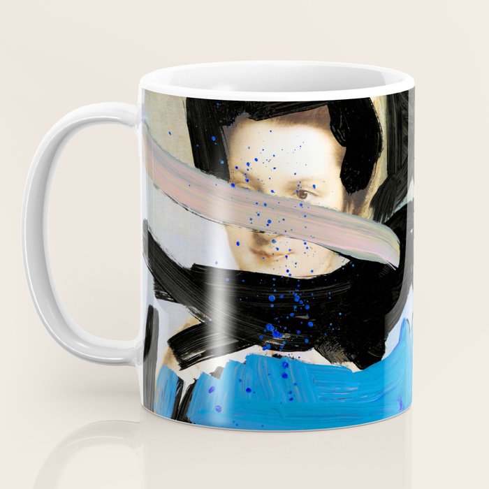 Picture of a Lady With Paint Smears Coffee Mug Gallery Image 3