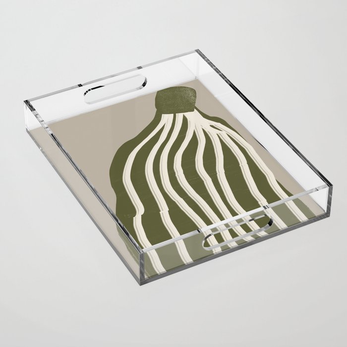 Modern Flower Acrylic Tray Gallery Image 1