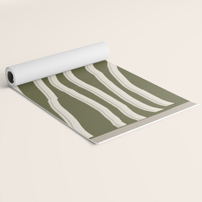 Modern Flower Yoga Mat Gallery Image 2
