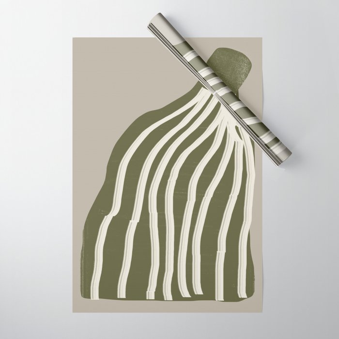 Modern Flower Wrapping Paper Gallery Image 1