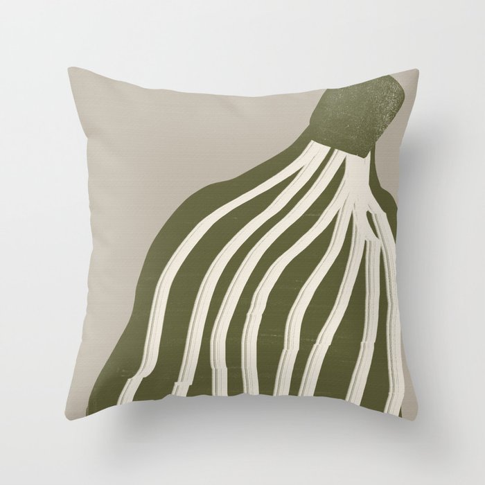 Modern Flower Throw Pillow Gallery Image 6