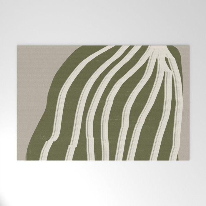 Modern Flower Welcome Mat Gallery Image 1