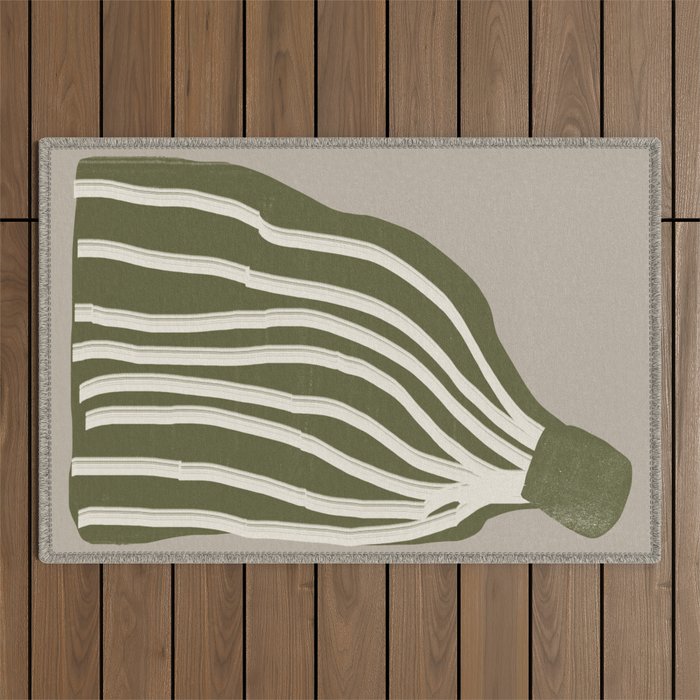 Modern Flower Outdoor Rug Gallery Image 1