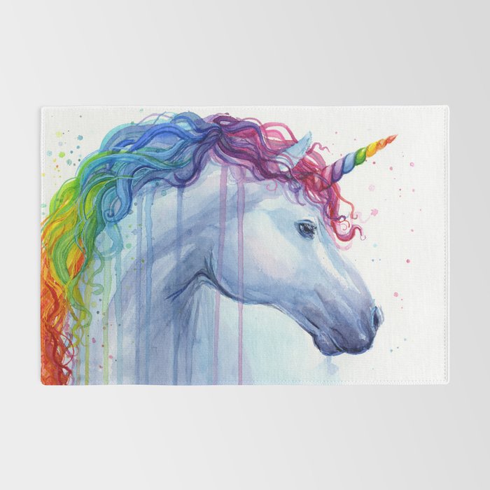 Magical Rainbow Unicorn Rug Gallery Image 2