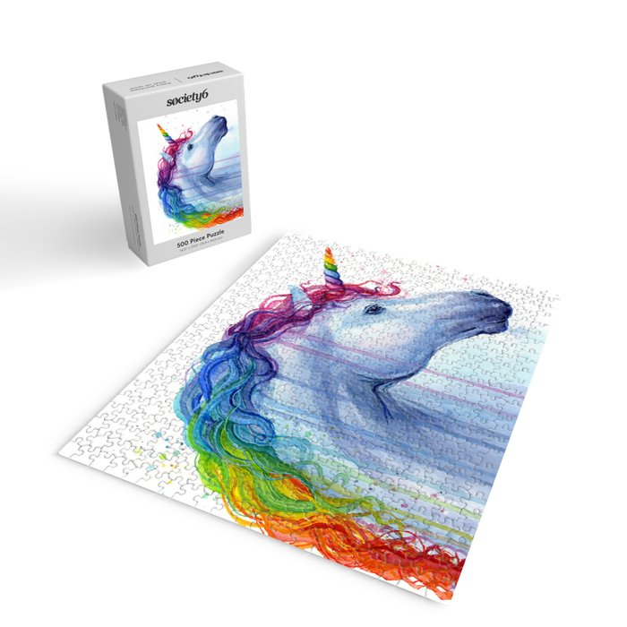 Magical Rainbow Unicorn Jigsaw Puzzle Gallery Image 2
