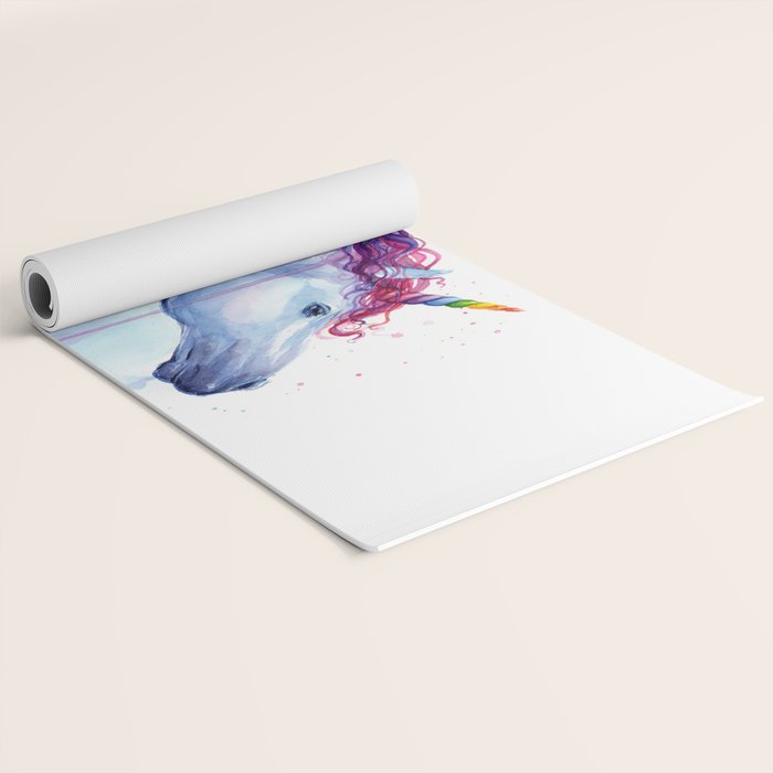 Magical Rainbow Unicorn Yoga Mat Gallery Image 2