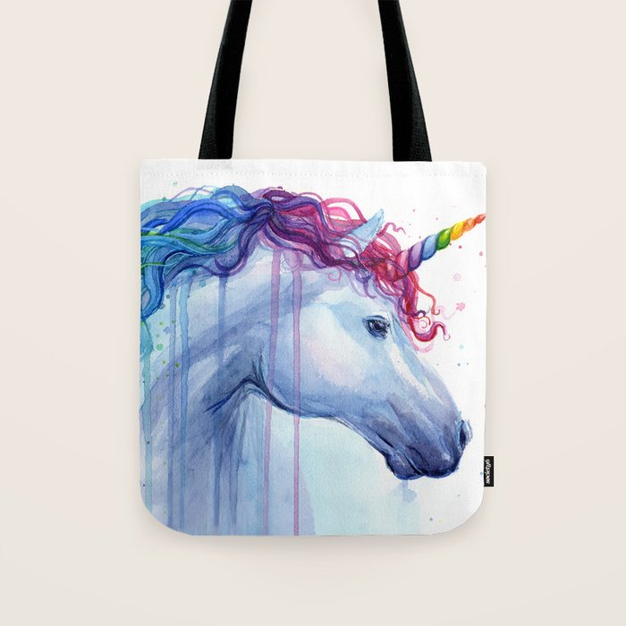 Magical Rainbow Unicorn Tote Bag Gallery Image 1