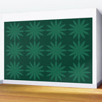 Emerald star flower Wall Mural Gallery Image 2