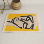 Modern Abstract Art Face 20 Rug Gallery Image 1