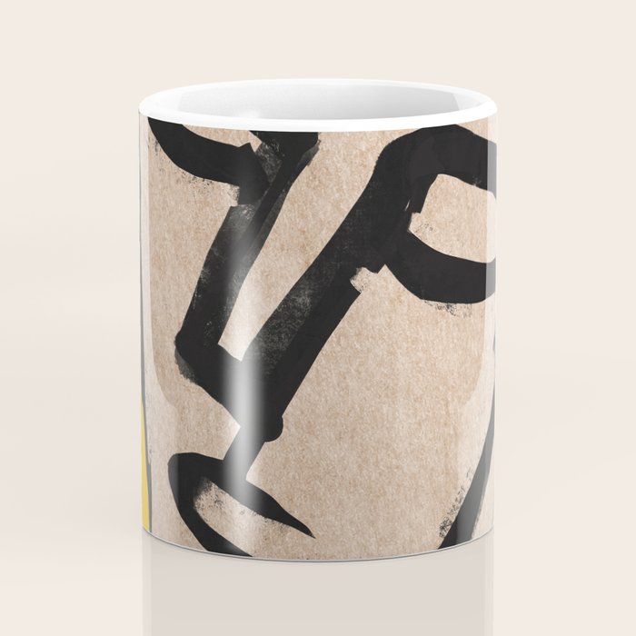Modern Abstract Art Face 20 Coffee Mug Gallery Image 4