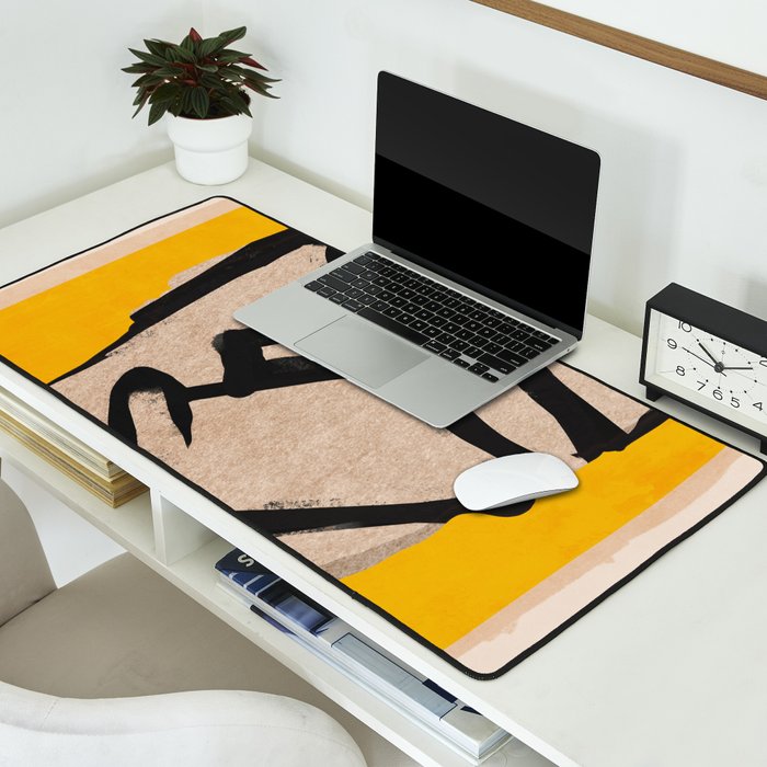 Modern Abstract Art Face 20 Desk Mat Gallery Image 2