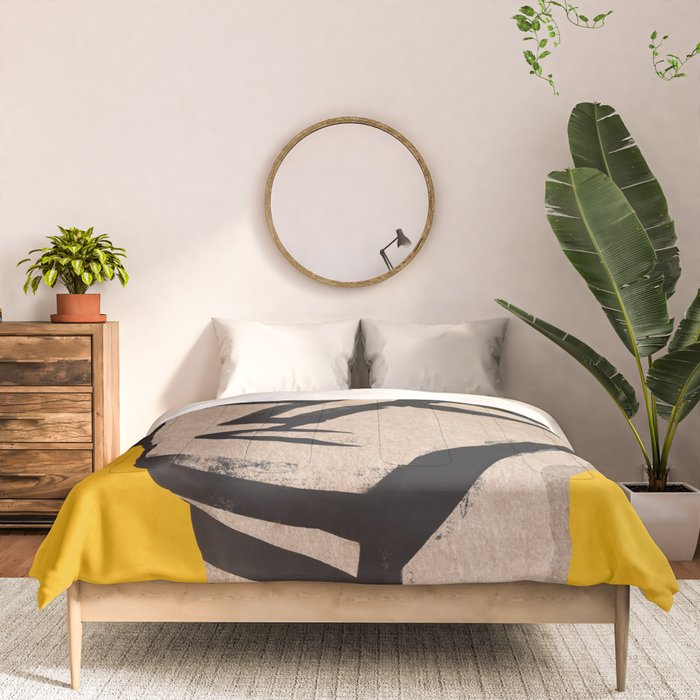 Modern Abstract Art Face 20 Comforter Gallery Image 3