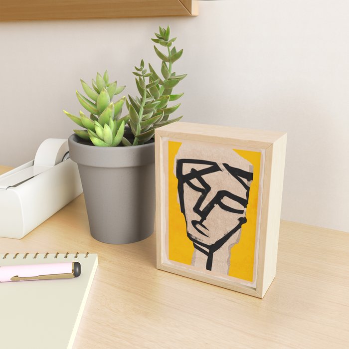 Modern Abstract Art Face 20 Mini Art Print Gallery Image 2