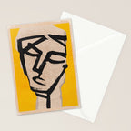 Modern Abstract Art Face 20 Stationery Card Gallery Image 2