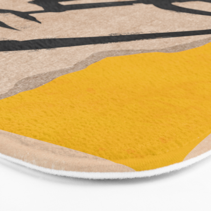 Modern Abstract Art Face 20 Bath Mat Gallery Image 3