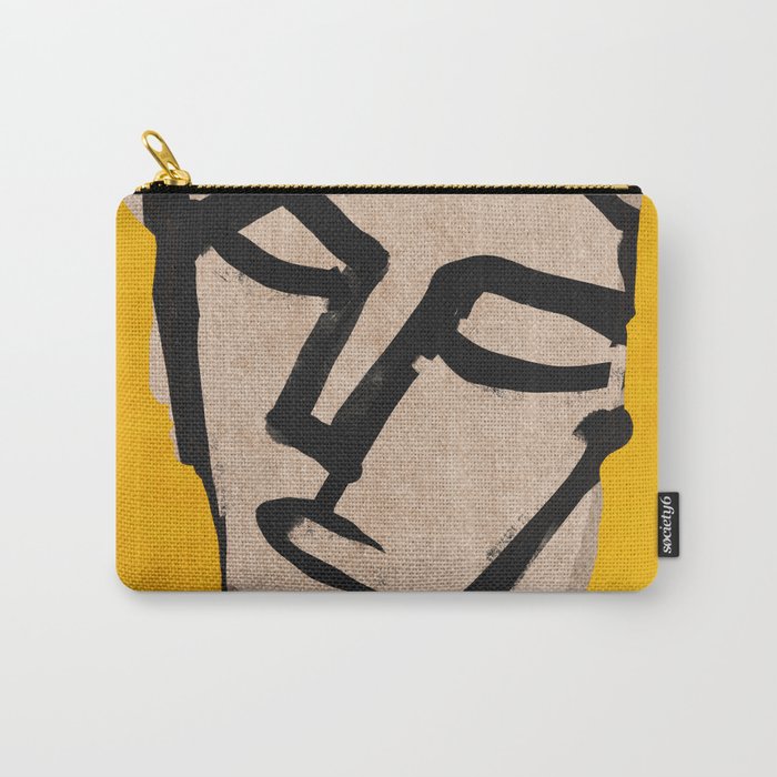 Modern Abstract Art Face 20 Carry All Pouch Gallery Image 1