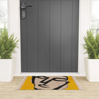 Modern Abstract Art Face 20 Welcome Mat Gallery Image 3