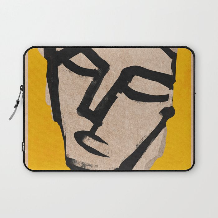 Modern Abstract Art Face 20 Laptop Sleeve Gallery Image 1