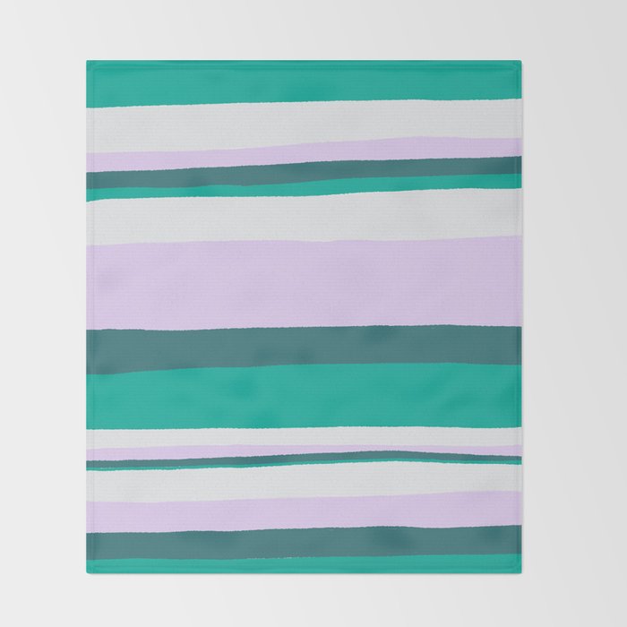 Hermosa, sunset stripes Throw Blanket Gallery Image 2