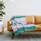 Hermosa, sunset stripes Throw Blanket Gallery Image 1