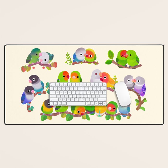 Lovebird Desk Mat Gallery Image 1