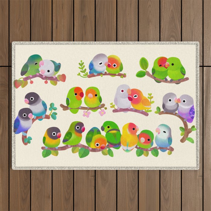 Lovebird Outdoor Rug Gallery Image 1